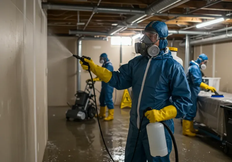 Basement Sanitization and Antimicrobial Treatment process in Seabrook, MD